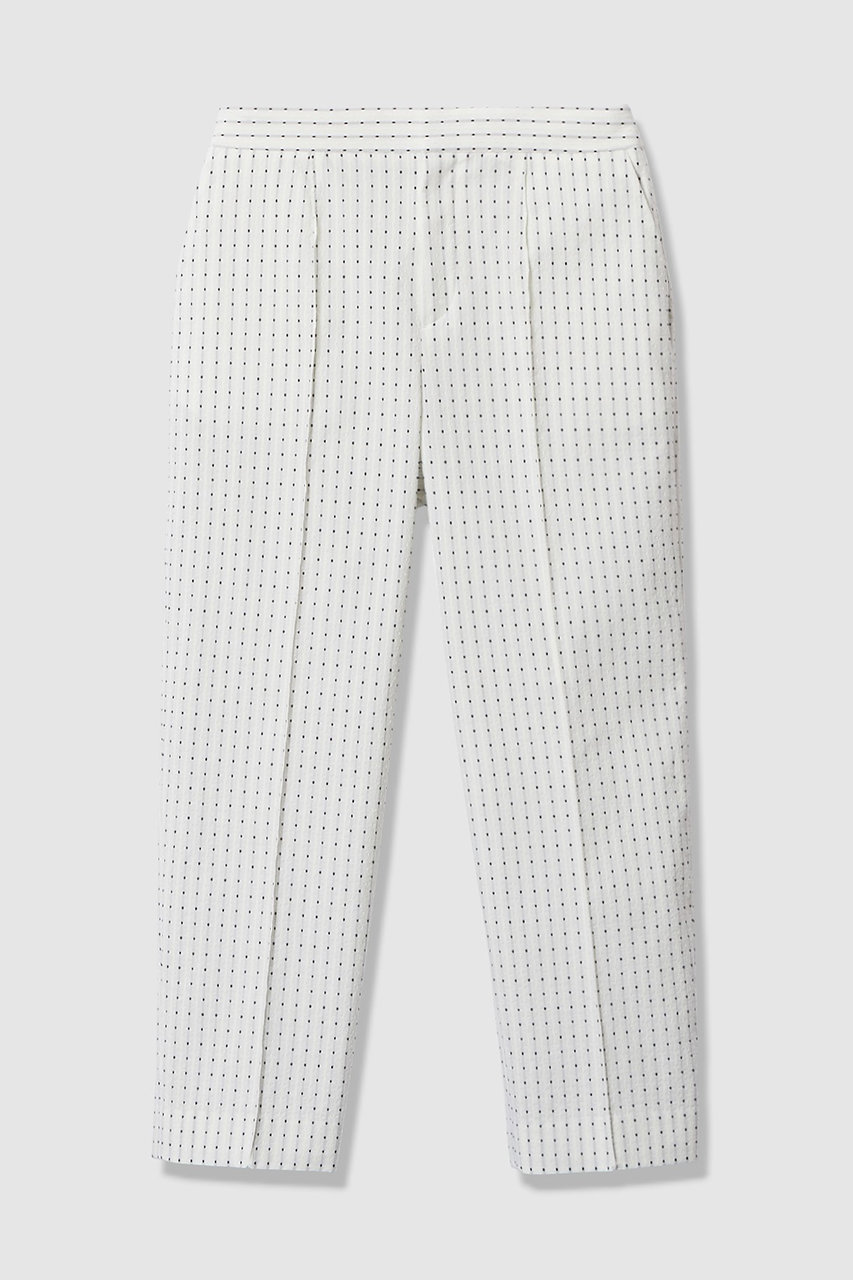 アナイ/ANAYIの【予約販売】【Eternal Line 2026】ドットジャガードテーパードパンツ(ホワイト/10261112090-95-380)