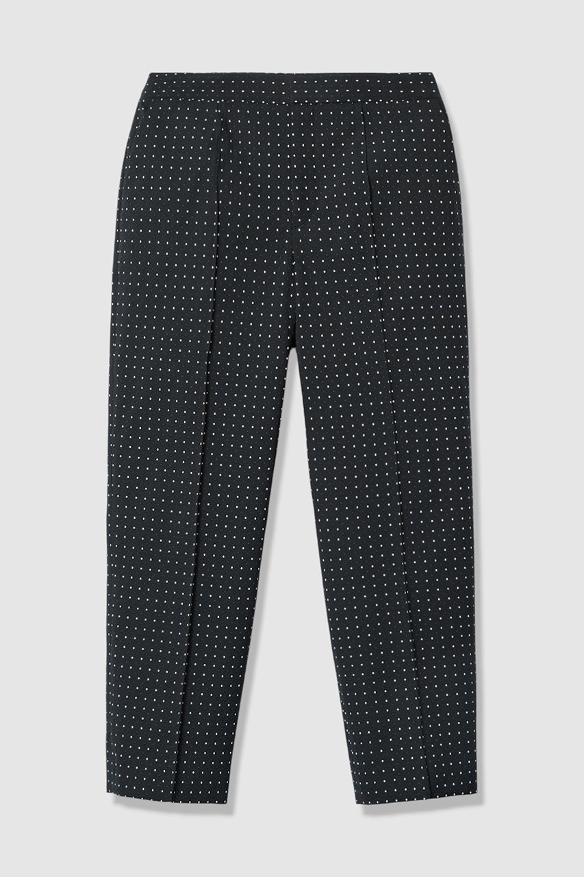 アナイ/ANAYIの【予約販売】【Eternal Line 2026】ドットジャガードテーパードパンツ(ブラック/10261112090-95-380)