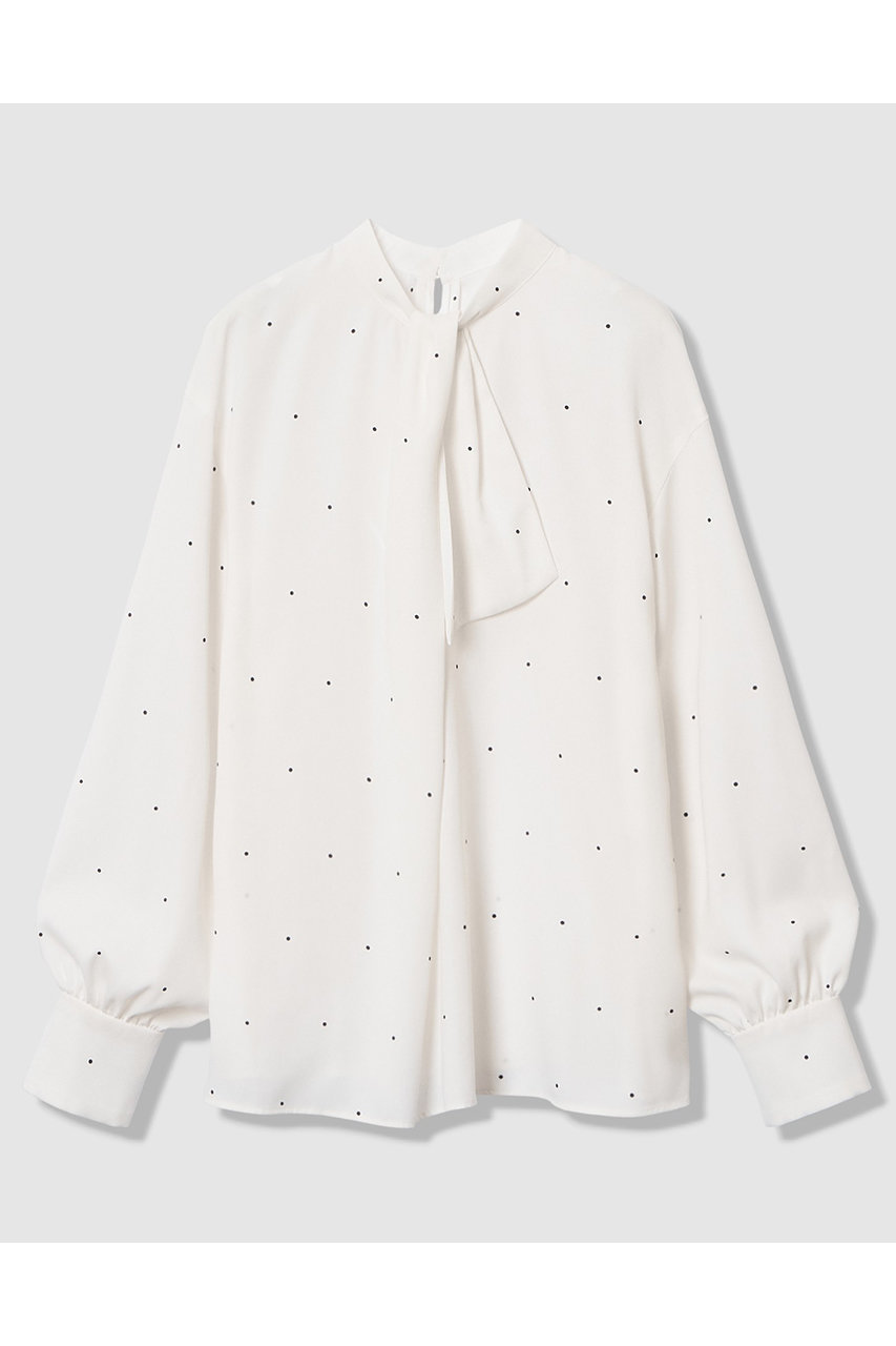 ANAYI ピンドットプリントボウタイブラウス※ na ANAYI（アナイ）の「カラードットプリントボウタイ ブラウス（シャツ