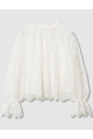 アナイ/ANAYIの【予約販売】【Eternal Line 2026】チュール刺繍ベル袖 ブラウス(110400/110403)