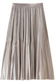 セミシャイニーラメプリーツ スカート