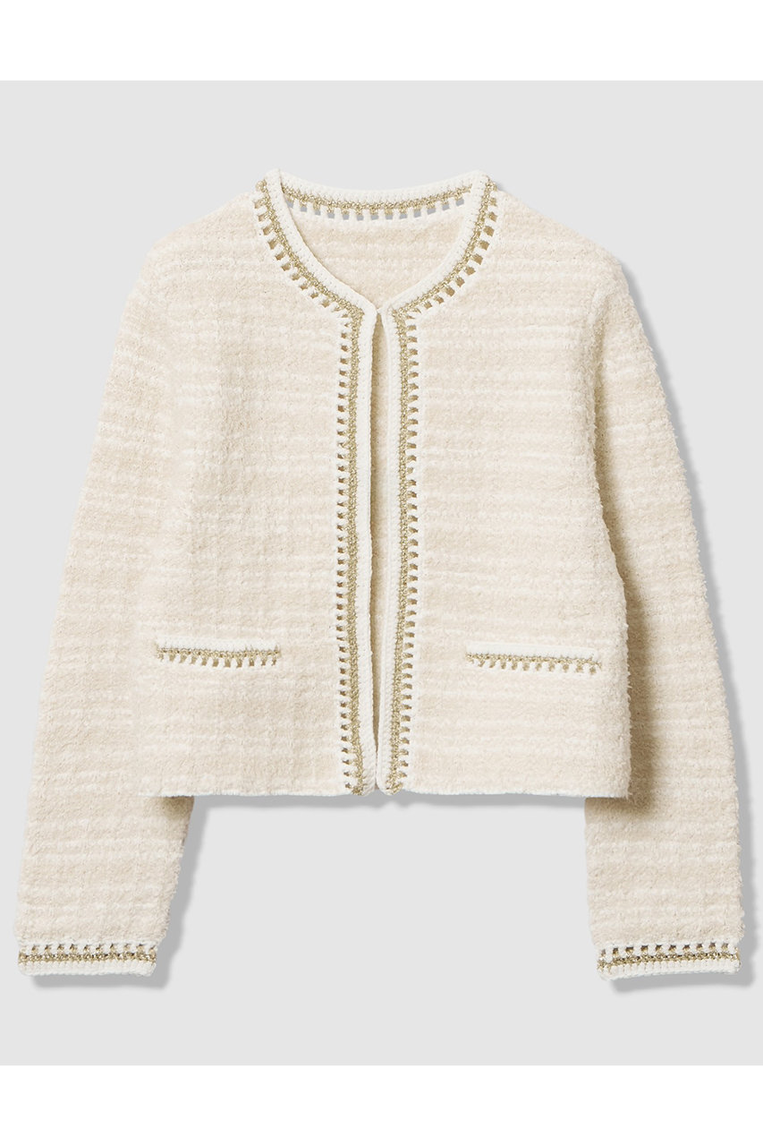 ANAYI(アナイ)｜【予約販売】ノットツイードエジング カーディガン