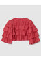 オーガンジーティアードボレロ ブラウス アナイ/ANAYI レッド