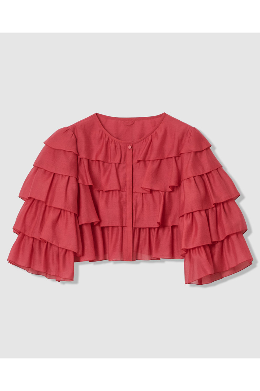 オーガンジーティアードボレロ ブラウス