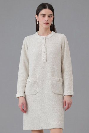 アナイ/ANAYIの【予約販売】ブークレラメツイードボクシー ワンピース(110500/110503)