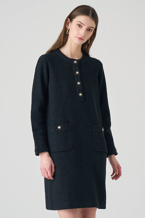 アナイ/ANAYIの【予約販売】ブークレラメツイードボクシー ワンピース(110500/110503)