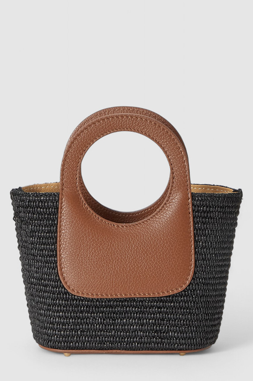 ANAYI ◇ラフィアミニハンドバッグ (ブラウン系, 1) アナイ ELLE SHOP