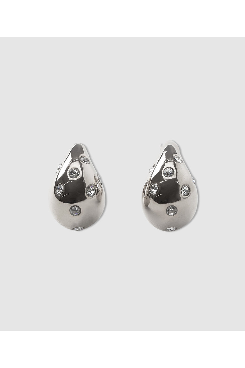 アナイ/ANAYIの【予約販売】ドロップビジューイヤリング(シルバー/10261318070-90-010)