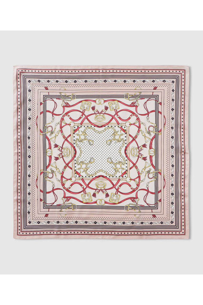 アナイ/ANAYIのベルトモチーフプリントスカーフ(ピンク/10261518030-41-010)