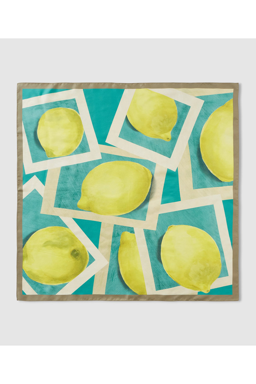 アナイ/ANAYIの【予約販売】レモンモチーフプリントスカーフ(イエロー系/10261518040-26-010)