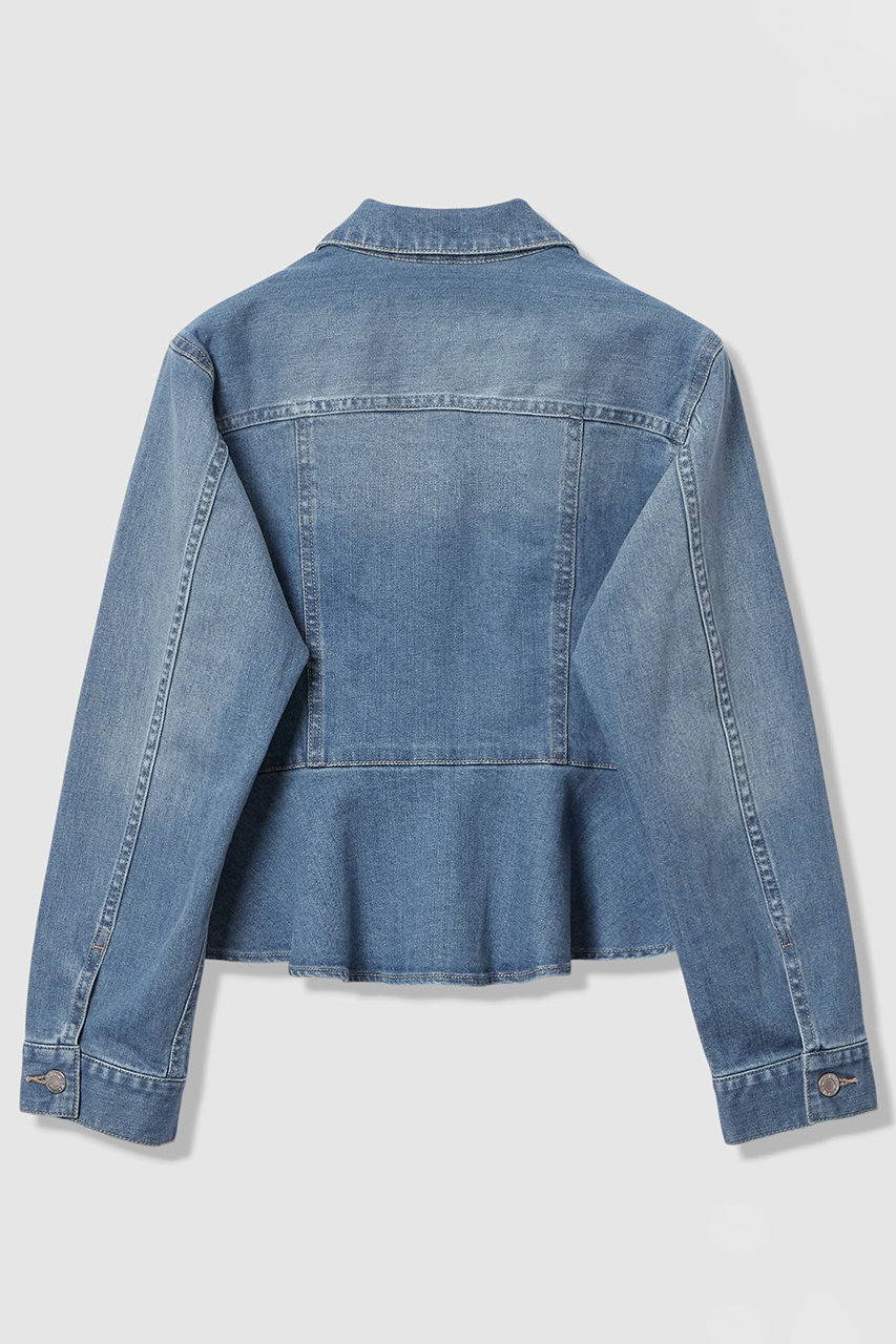 アナイANAYI ストレッチデニムペプラム ジャケット34 ストレッチデニムペプラム ジャケット|ANAYI OFFICIAL ONLINE STORE