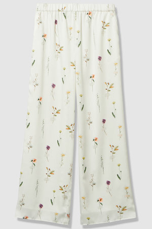 アナイ/ANAYIの【予約販売】【セットアップ対象商品】ボタニカルサテンプリントイージーパンツ(110600/110601)