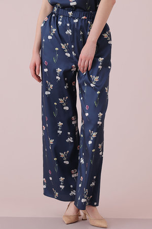 アナイ/ANAYIの【予約販売】【セットアップ対象商品】ボタニカルサテンプリントイージーパンツ(110600/110601)