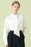 ブロードワイドリボンタイ ブラウス アナイ/ANAYI