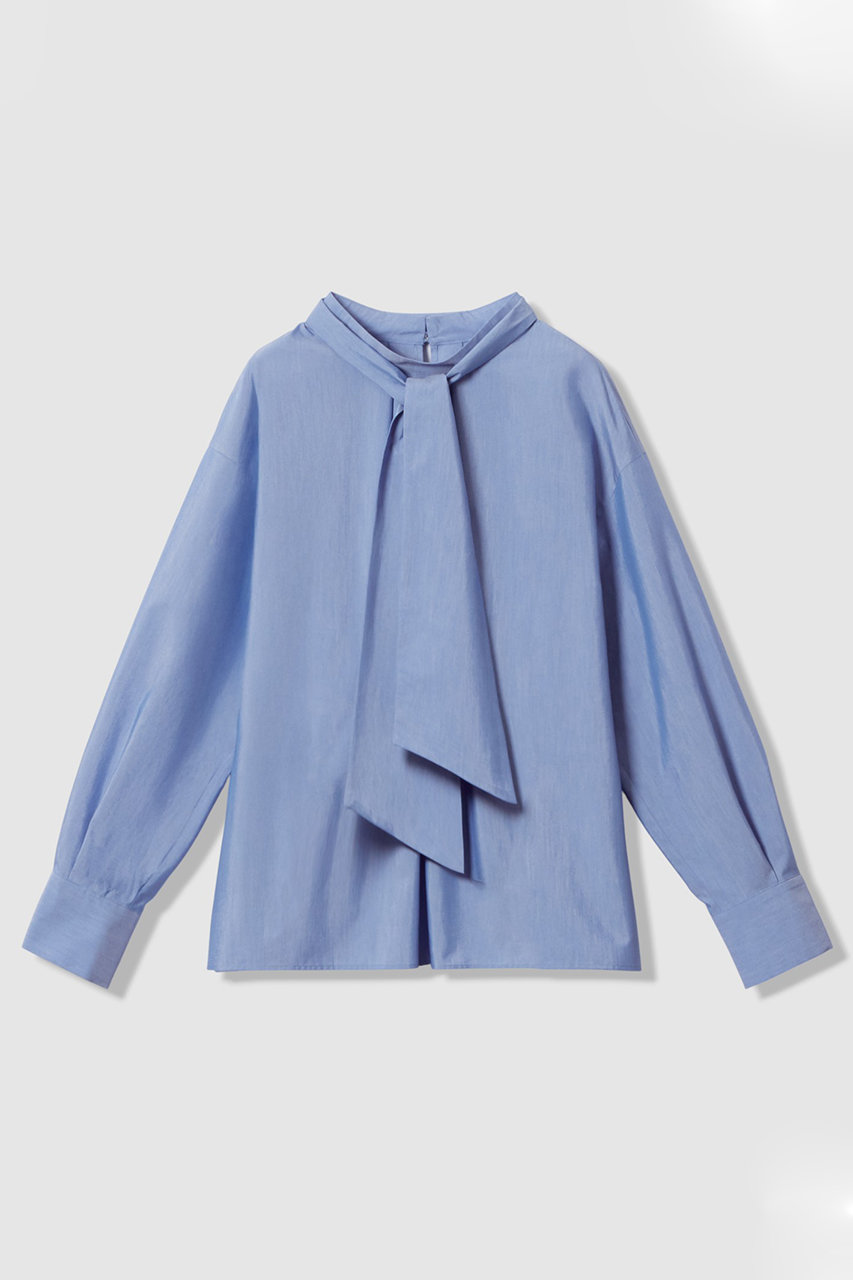 アナイ/ANAYIの【予約販売】ブロードワイドリボンタイ ブラウス(ブルー/10261713350-61-380)