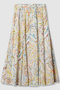 【予約販売】ペイントペイズリープリントフレア スカート アナイ/ANAYI マルチカラー