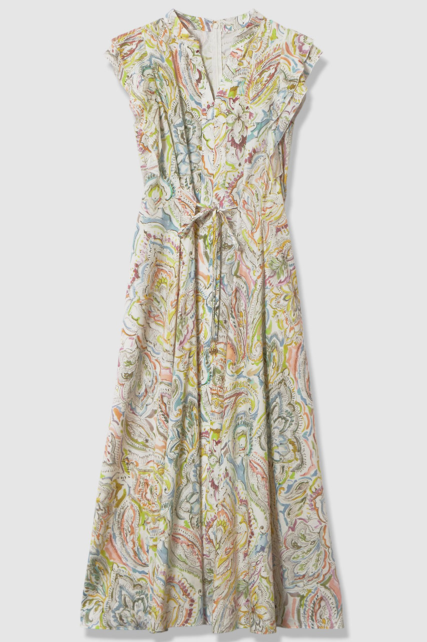 アナイペーズリー柄ワンピース38 アナイ】 ワンピース ペイズリー 38