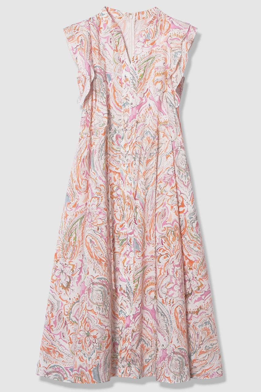 ペイントプリントフレアワンピース ANAYI(アナイ)｜【予約販売】ペイントペイズリープリントフレア