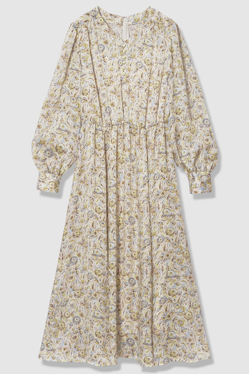 アナイ/ANAYIの【予約販売】ぼかしフラワーフレア ワンピース(イエロー/10261714420-21-380)