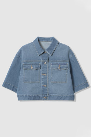 アナイ/ANAYIの【予約販売】ストレッチデニムハーフスリーブ ジャケット(110800/110801)