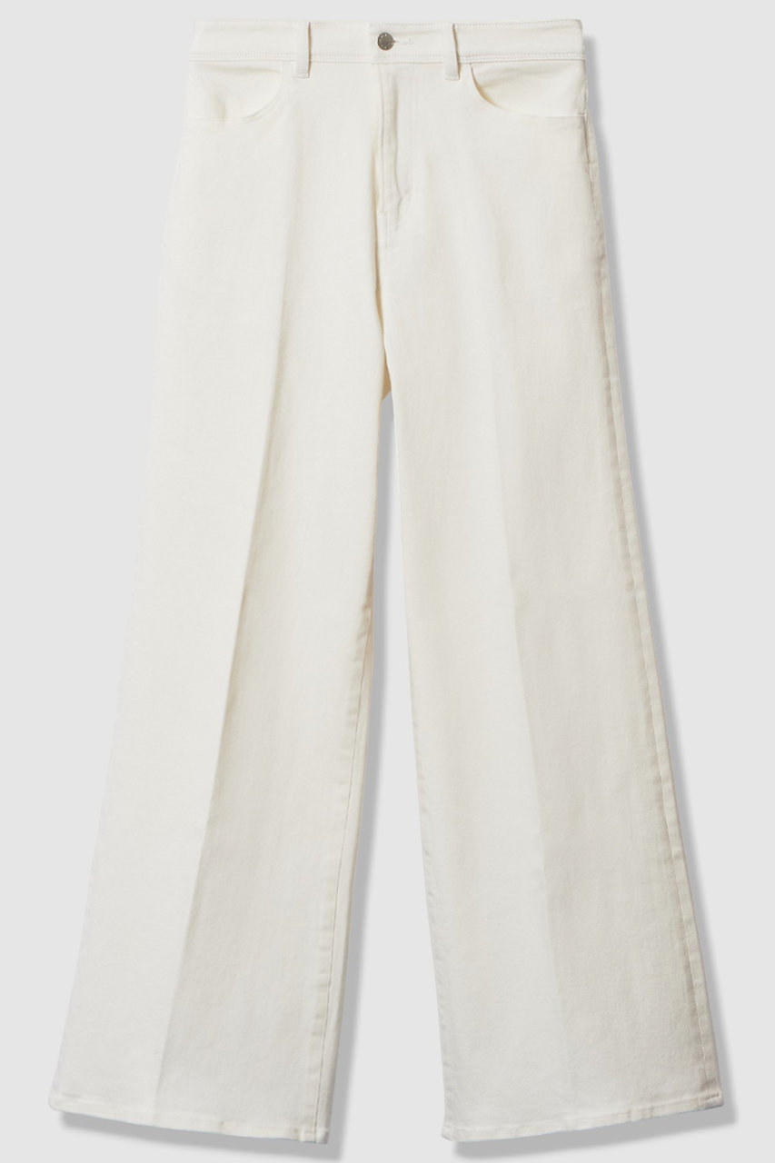 アナイ/ANAYIのストレッチデニムワイドパンツ(ホワイト/10261712030-01-380)