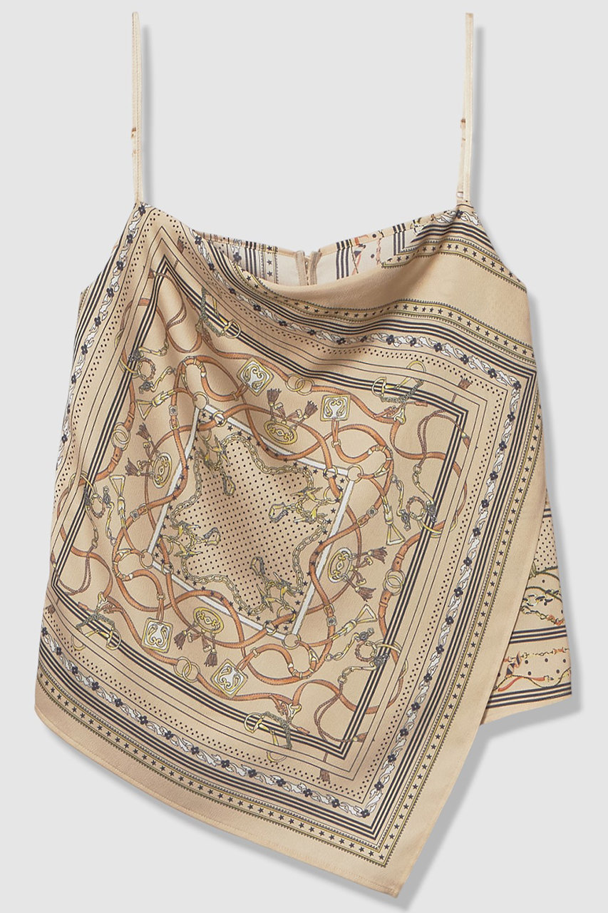 アナイ/ANAYIの【予約販売】【セットアップ対象商品】スカーフプリントキャミソール(ベージュ/10261713440-65-380)