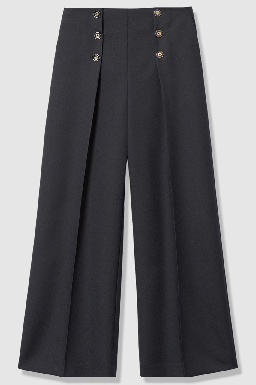 アナイ/ANAYIのブライトツイルタックセーラーパンツ(ネイビー/10261712110-65-380)