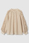 【予約販売】ピコスカラスリーブスリット ブラウス アナイ/ANAYI ベージュ