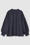 【予約販売】ピコスカラスリーブスリット ブラウス アナイ/ANAYI ネイビー