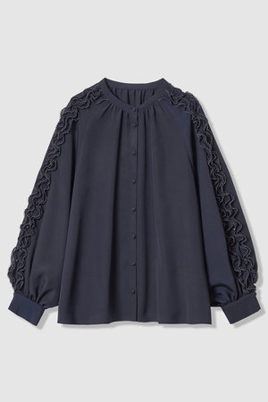 アナイ/ANAYIの【予約販売】ピコスカラスリーブスリット ブラウス