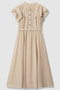 【予約販売】ピコスカラレイヤードスリーブ ワンピース アナイ/ANAYI ベージュ
