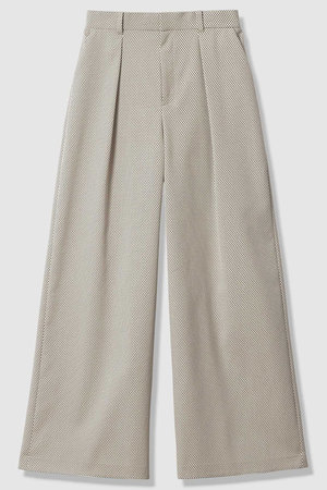 アナイ/ANAYIの【予約販売】【セットアップ対象商品】モノトーンドットジャガードタックワイドパンツ