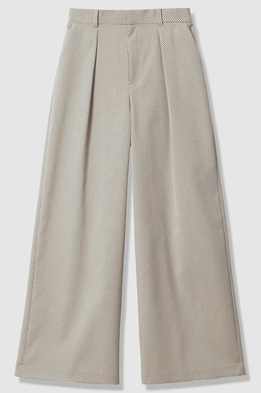 アナイ/ANAYIの【予約販売】【セットアップ対象商品】モノトーンドットジャガードタックワイドパンツ(アイボリー/10261112320-95-380)