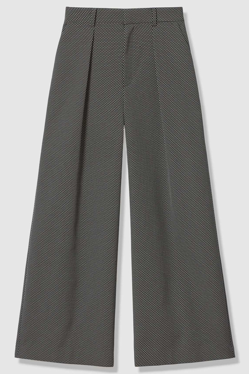 アナイ/ANAYIの【予約販売】【セットアップ対象商品】モノトーンドットジャガードタックワイドパンツ(ブラック/10261112320-95-380)