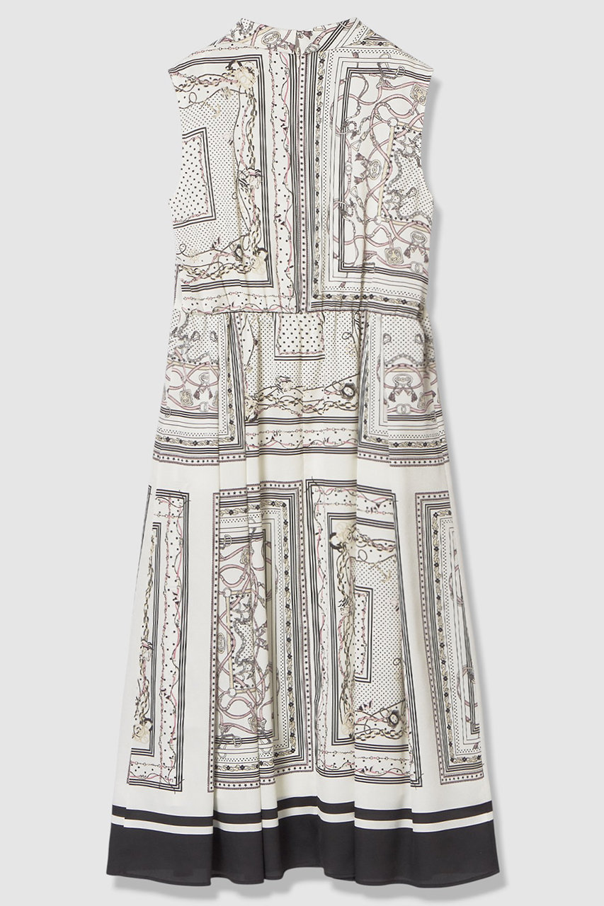 ANAYI(アナイ)｜【予約販売】スカーフプリントボウタイ ワンピース