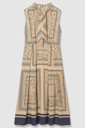 アナイ/ANAYIの【予約販売】スカーフプリントボウタイ ワンピース