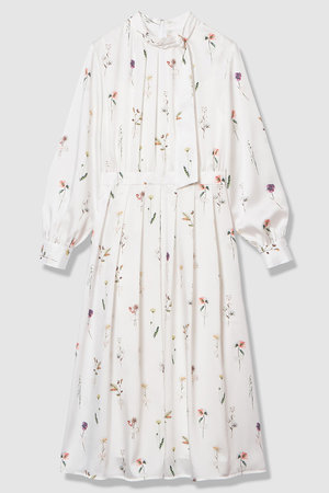 アナイ/ANAYIの【予約販売】ボタニカルサテンプリントタック ワンピース