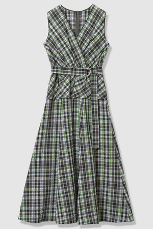 アナイ/ANAYIの【予約販売】グリーンチェックカシュクール ワンピース(110500/110503)