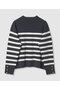 スリーブ釦ボーダー プルオーバー アナイ/ANAYI