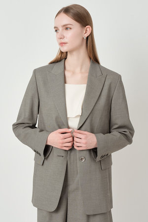 アナイ/ANAYIの【予約販売】【セットアップ対象商品】シャークスキンシングル ジャケット(110800/110801)