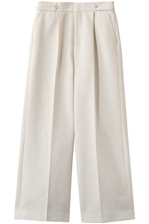 アナイ/ANAYIの【セットアップ対象商品】ドビーツイードタックワイドパンツ