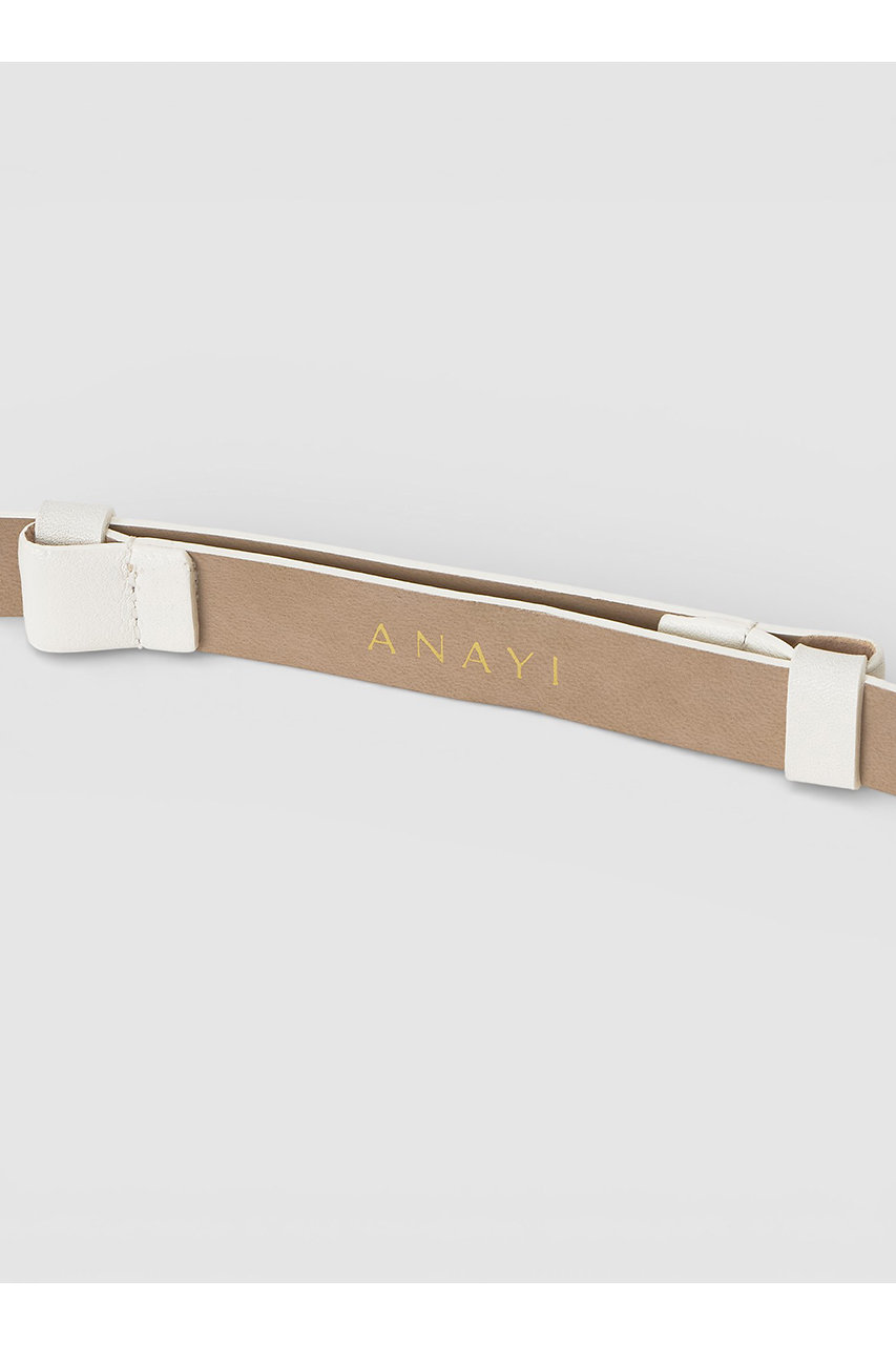 ANAYI(アナイ)｜トライアングルバックルベルト/オフホワイト の通販