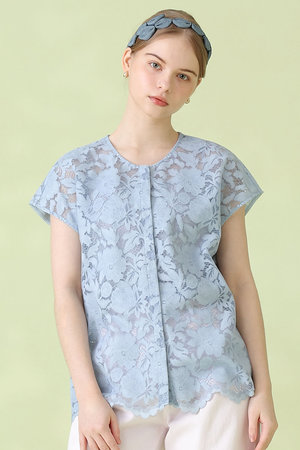 アナイ/ANAYIのコードレーススカラヘムブラウス(110400/110402)