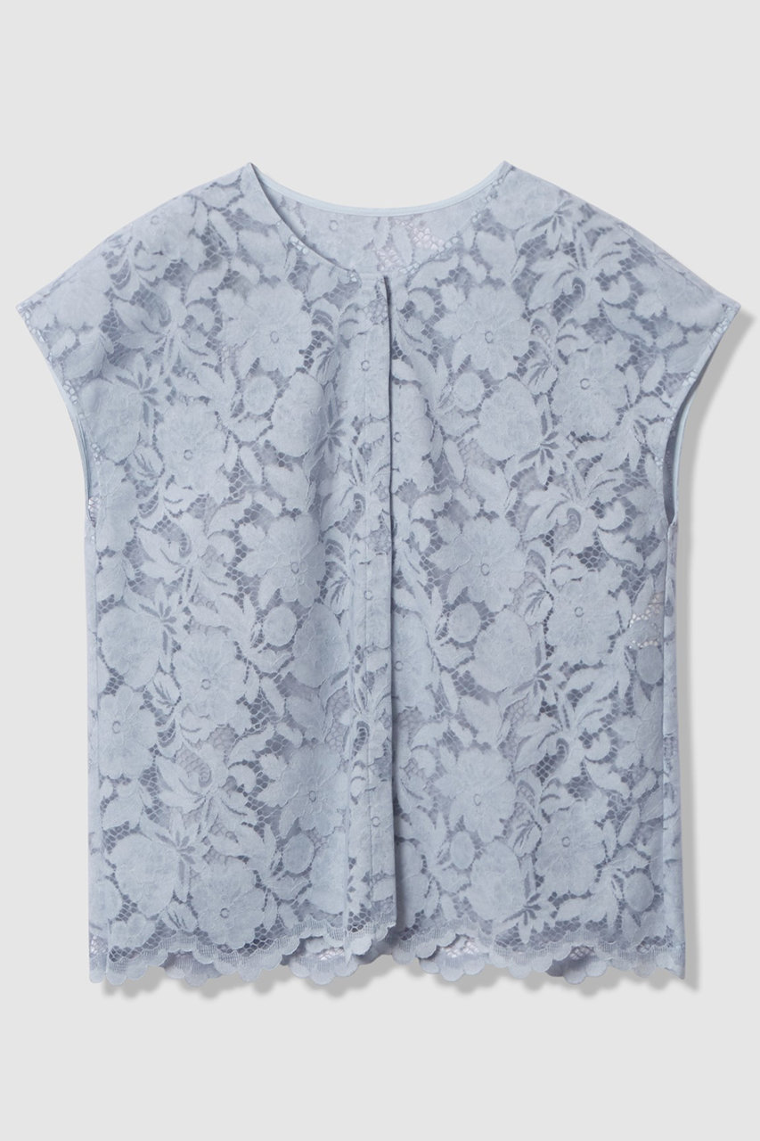 アナイ/ANAYIのコードレーススカラヘムブラウス(ブルー/10261713180-61-380)