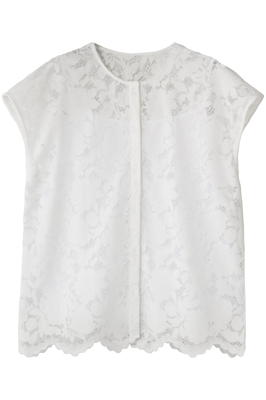 アナイ/ANAYIのコードレーススカラヘムブラウス(ホワイト/10261713180-01-380)