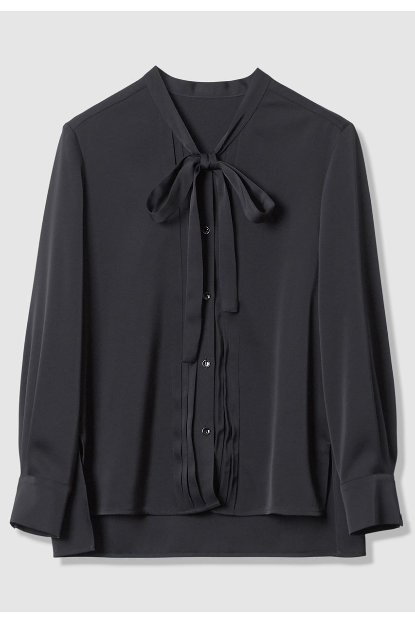 アナイ/ANAYIの【予約販売】【セットアップ対象商品】ストレッチダブルサテンボウタックブラウス(ネイビー/10261713210-65-380)