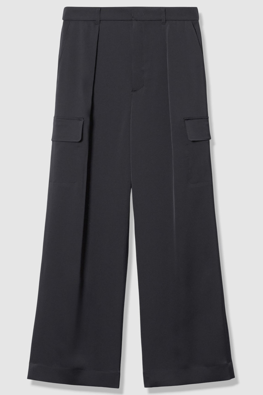 アナイ/ANAYIの【予約販売】【セットアップ対象商品】ストレッチダブルサテンカーゴパンツ(ネイビー/10261712210-65-380)