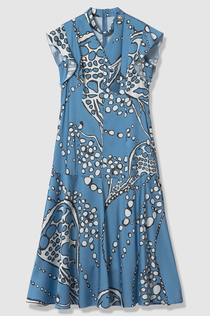 アナイ/ANAYIの【予約販売】パールドットプリントＡラインワンピース(ブルー/10261714290-61-380)