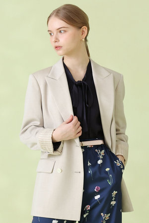 アナイ/ANAYIの【予約販売】【セットアップ対象商品】オックスストレッチダブルジャケット(110800/110801)