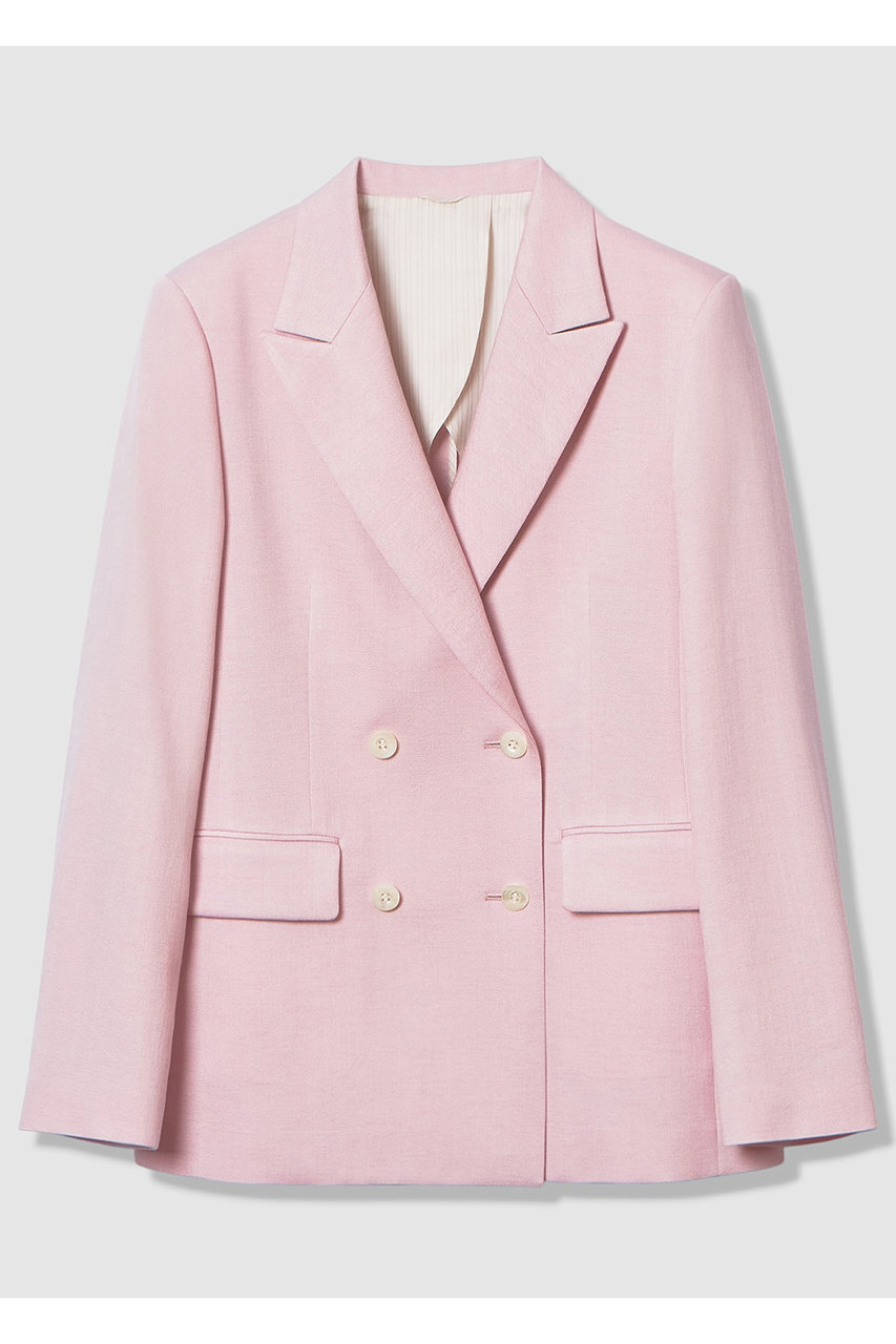 アナイ/ANAYIの【予約販売】【セットアップ対象商品】オックスストレッチダブルジャケット(ピンク/10261110260-66-380)